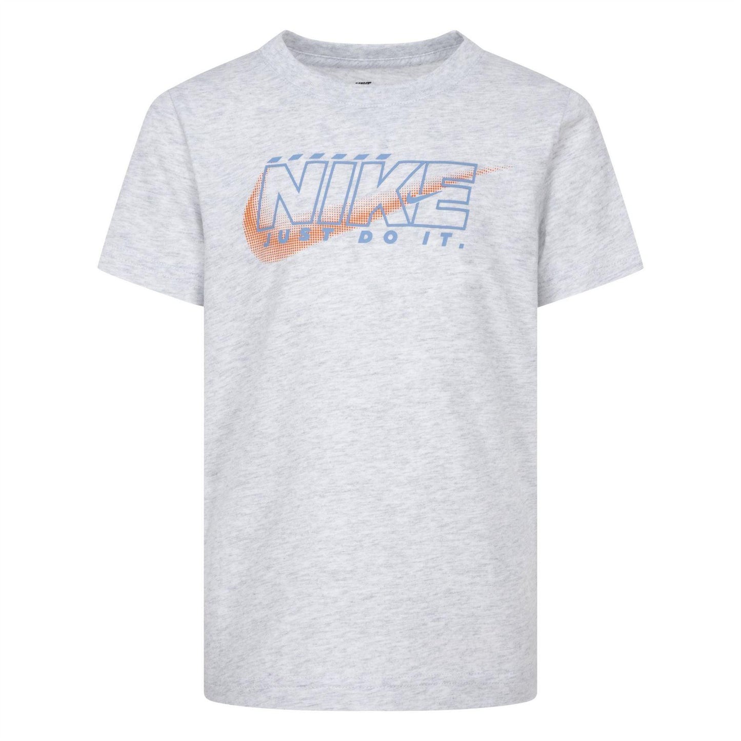 Heather Grey - Front - Nike Childrens-Kids Just Do It Marl T-Shirt