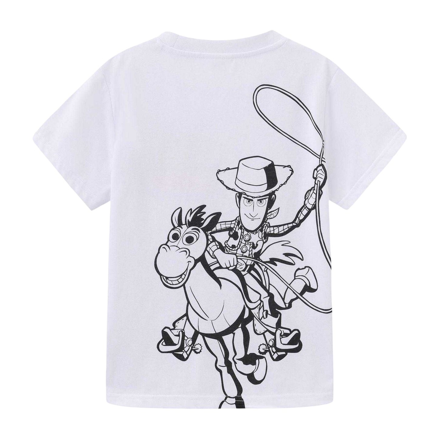 Blue - Back - Toy Story Childrens-Kids Buzz Lightyear T-Shirt