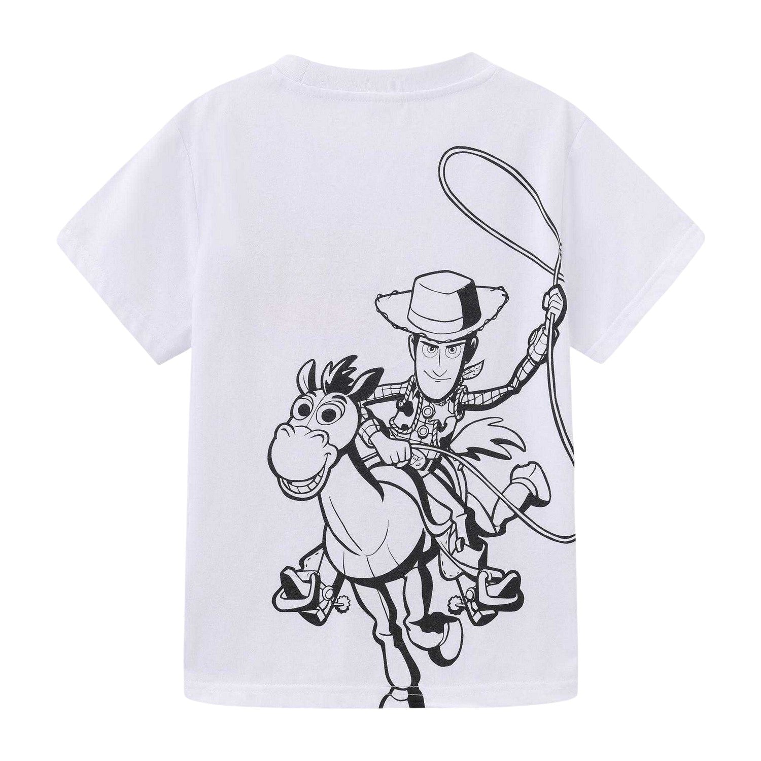 Blue - Back - Toy Story Childrens-Kids Buzz Lightyear T-Shirt