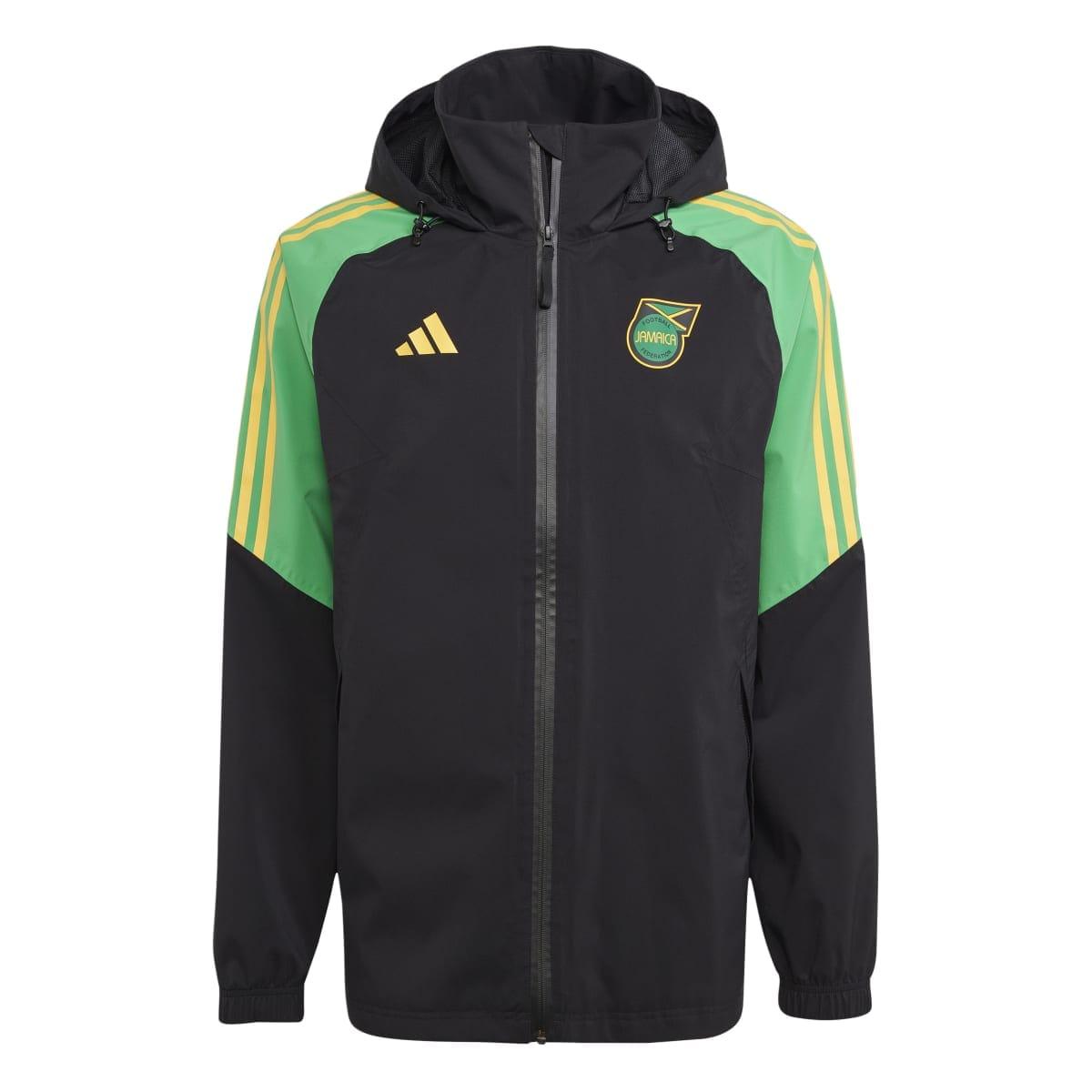 Black - Front - Adidas Mens Condivo 22 Jamaica Waterproof Jacket