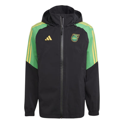 Black - Front - Adidas Mens Condivo 22 Jamaica Waterproof Jacket
