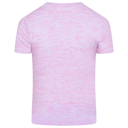Pink - Back - Gym King Womens-Ladies 365 Crew Neck Regular T-Shirt