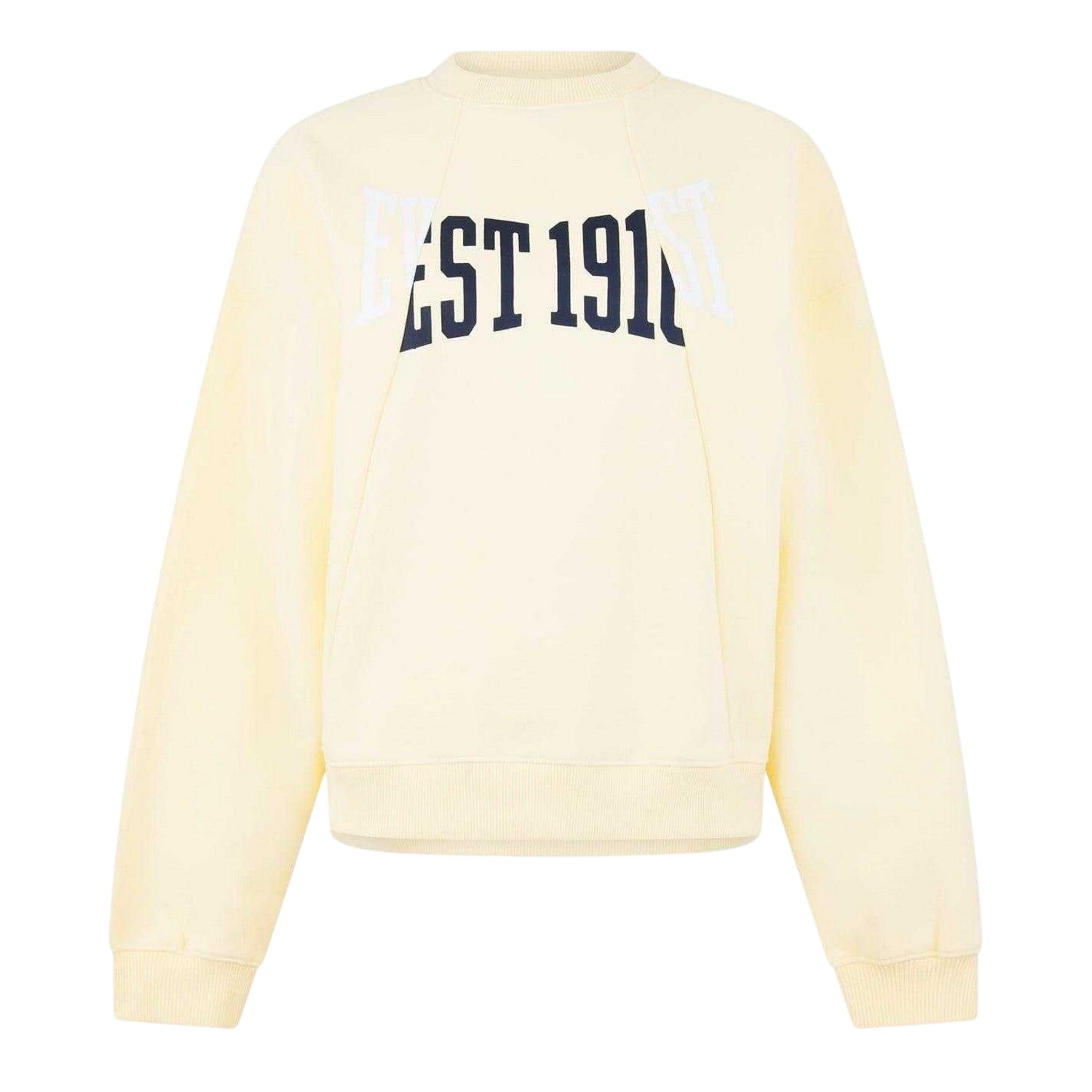Soft Yellow - Front - Everlast Unisex Adult Est 1910 Logo Sweatshirt