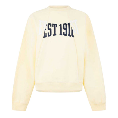 Soft Yellow - Front - Everlast Unisex Adult Est 1910 Logo Sweatshirt