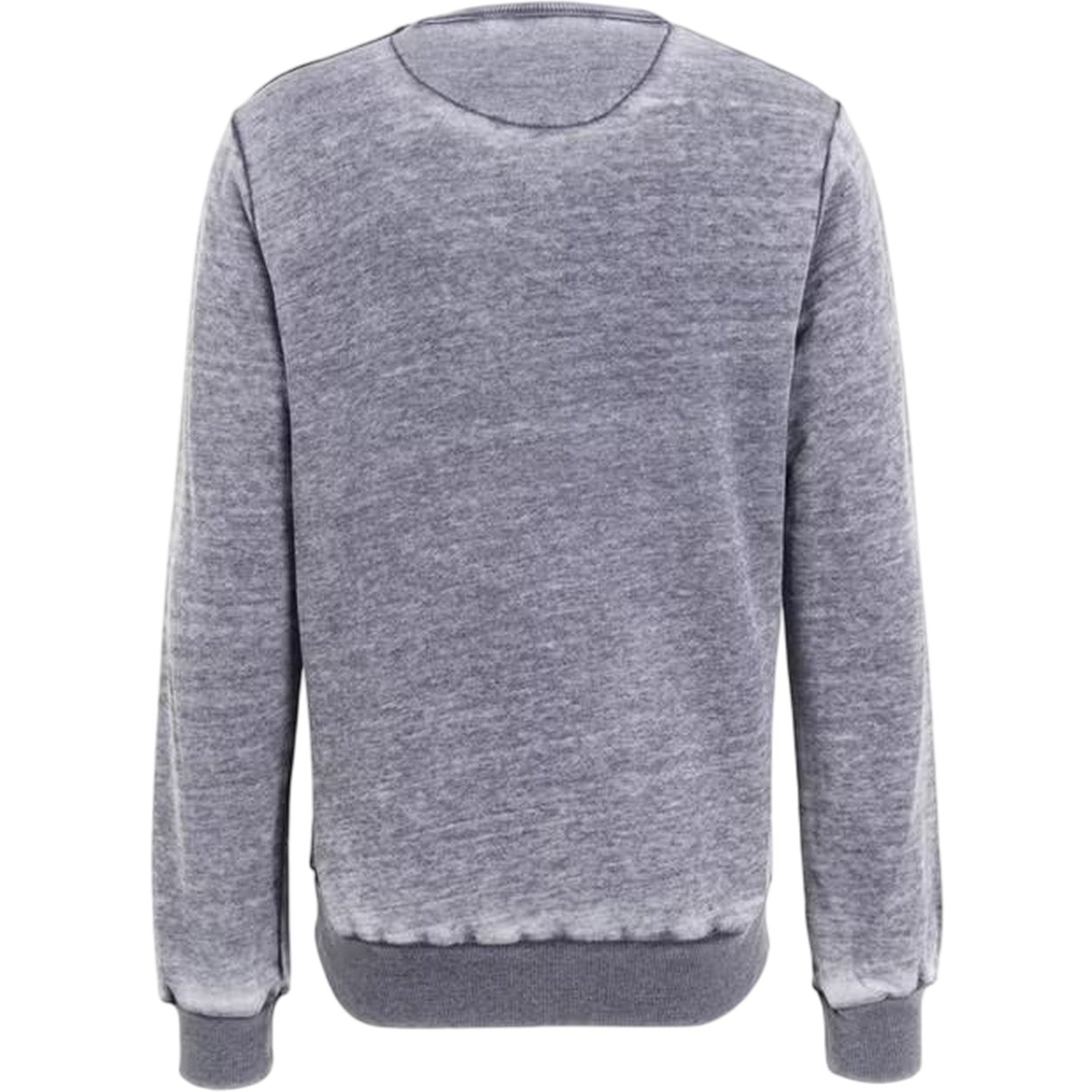 Grey - Back - Woodstock Mens Peace - Love - Music Crew Neck Regular Sweatshirt