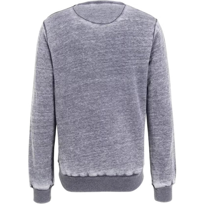 Grey - Back - Woodstock Mens Peace - Love - Music Crew Neck Regular Sweatshirt
