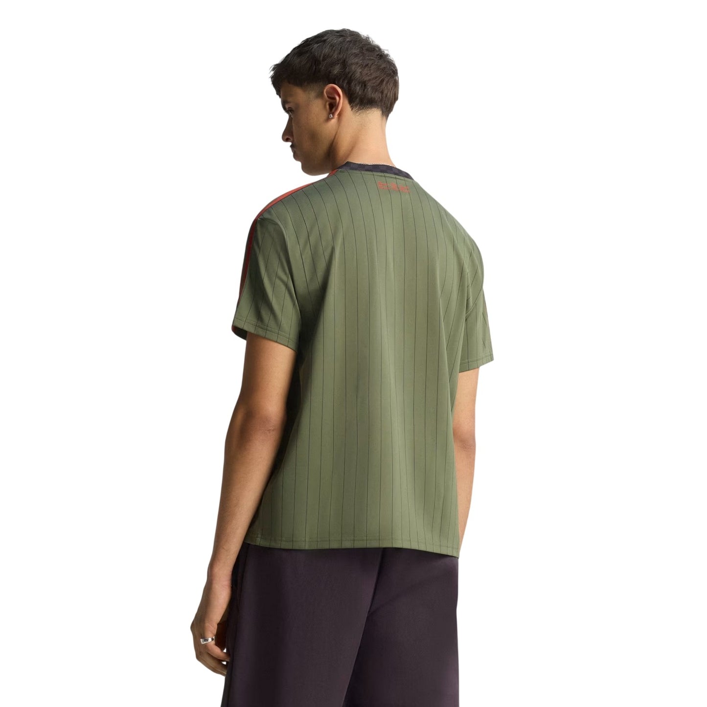 Green - Side - Adidas Mens Icon FC Bayern Munich Polyester Loose Fit T-Shirt
