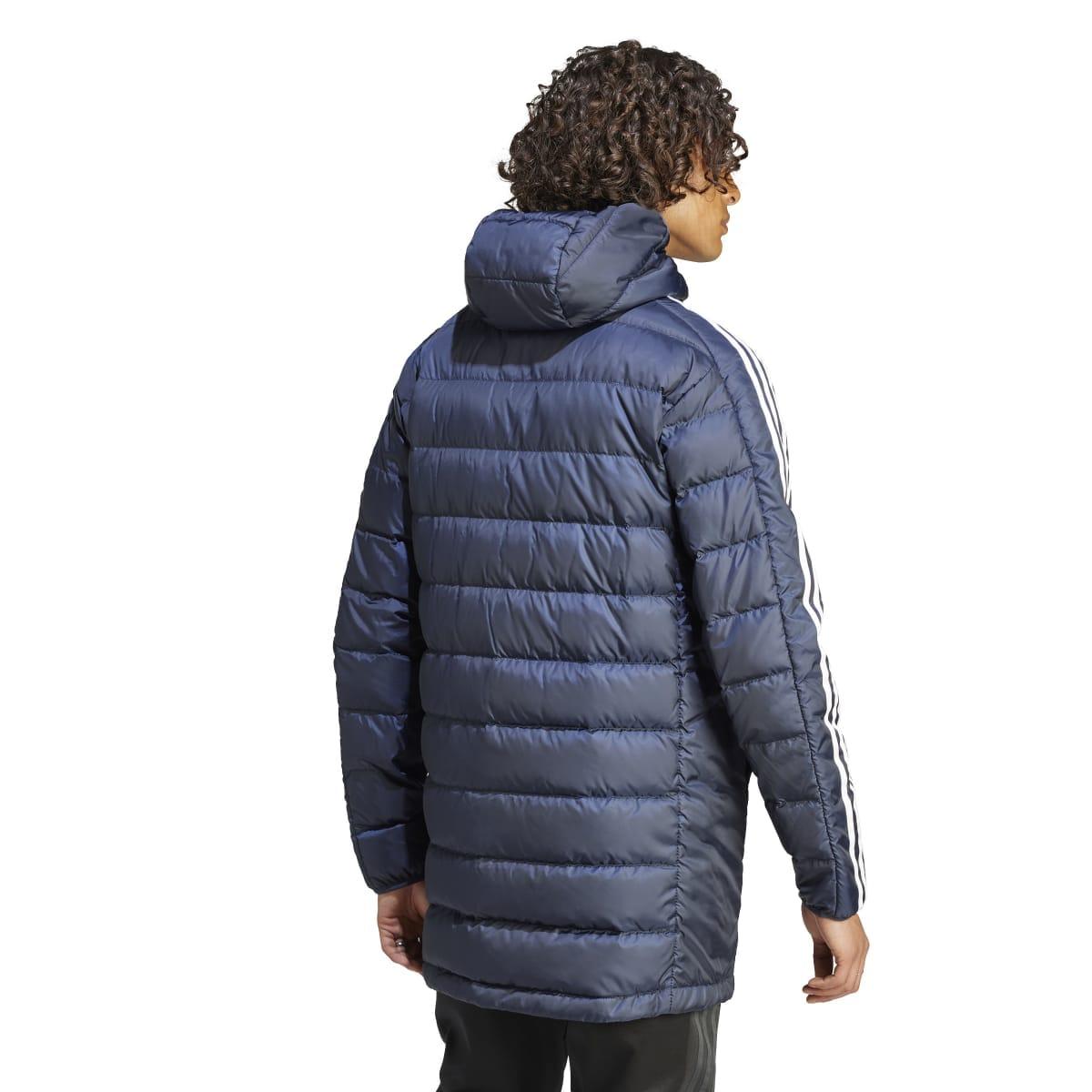 Inkwell - Back - Adidas Mens Essentials Light Down Light Hooded Jacket