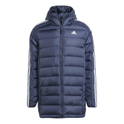 Inkwell - Front - Adidas Mens Essentials Light Down Light Hooded Jacket