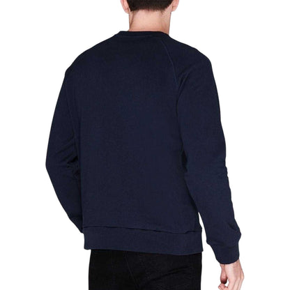 Navy - Back - Albam Utility Mens Raglan Sweatshirt