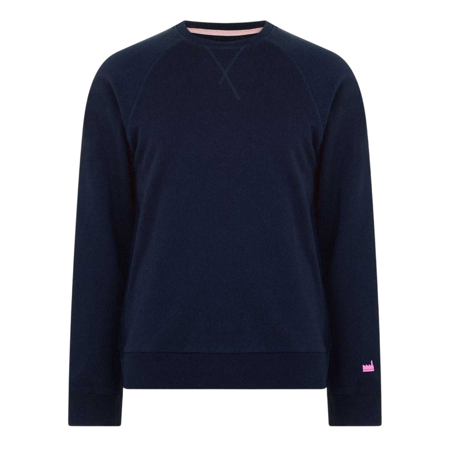 Navy - Front - Albam Utility Mens Raglan Sweatshirt