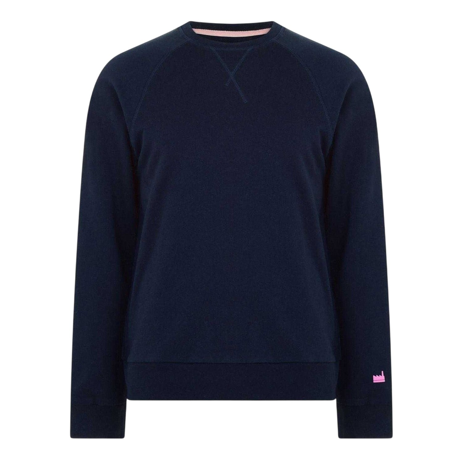 Navy - Front - Albam Utility Mens Raglan Sweatshirt