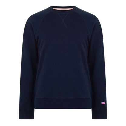 Navy - Front - Albam Utility Mens Raglan Sweatshirt