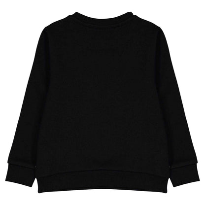 Black - Back - Boss Boys Logo Long-Sleeved Sweatshirt