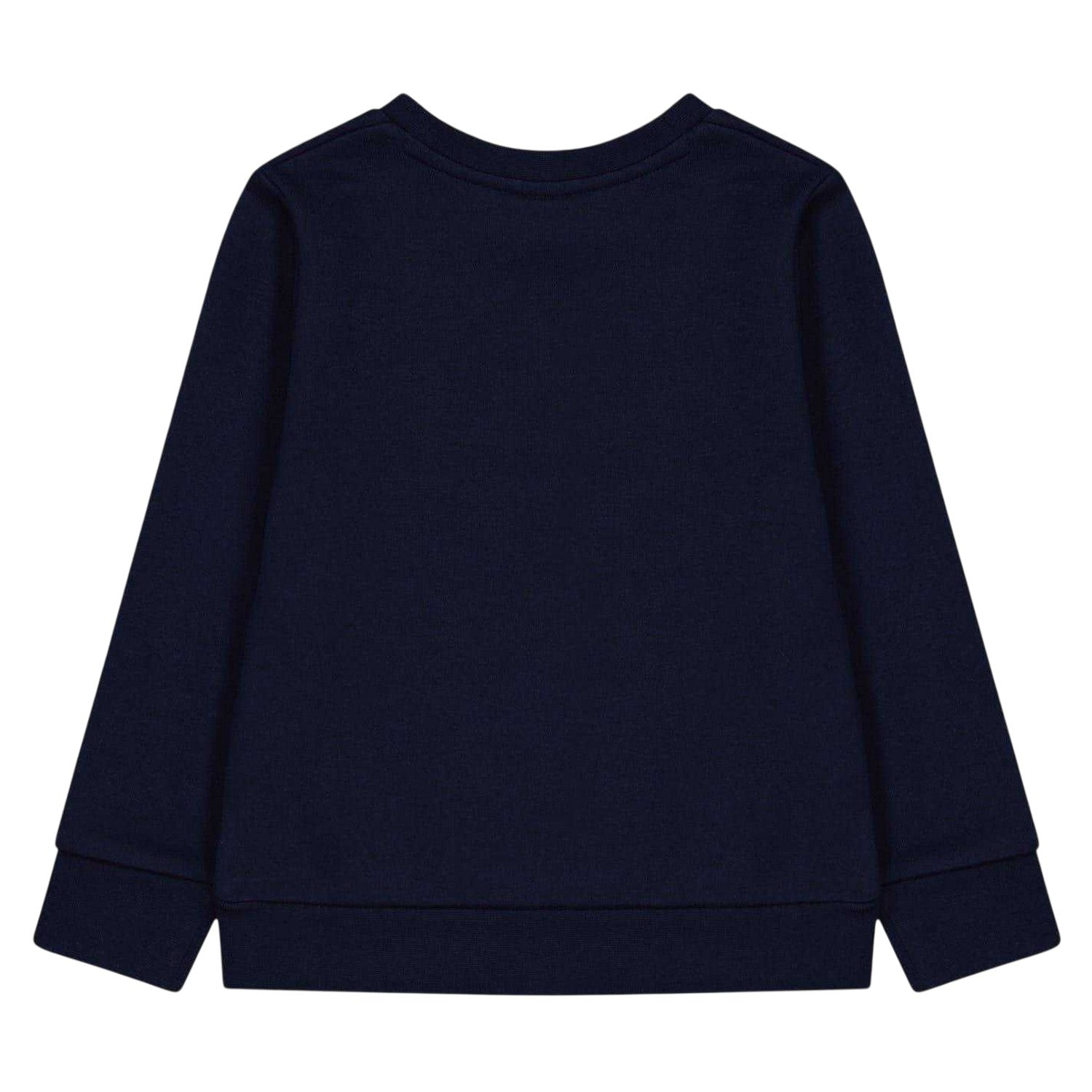 Navy - Back - Boss Boys Logo Long-Sleeved Sweatshirt