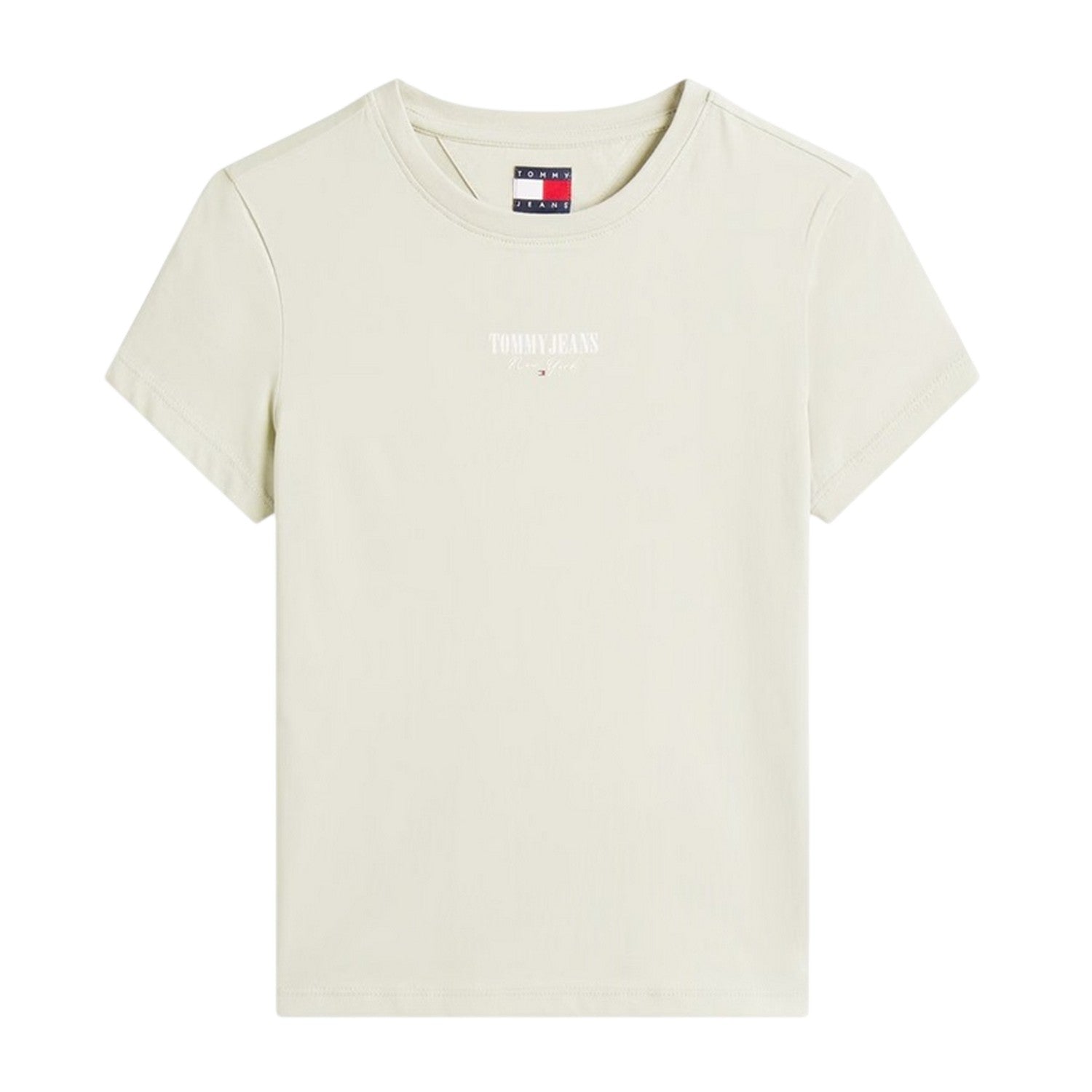 Misty - Front - Tommy Jeans Womens-Ladies Lettering Cotton Regular T-Shirt