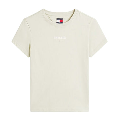 Misty - Front - Tommy Jeans Womens-Ladies Lettering Cotton Regular T-Shirt
