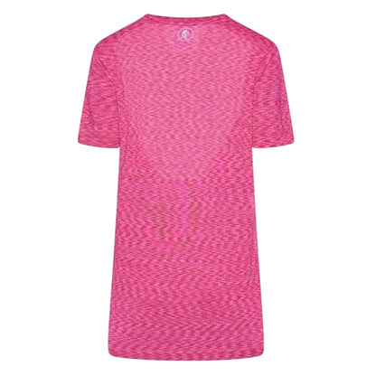 Hot Pink - Back - Gym King Mens Crew Neck Slim T-Shirt