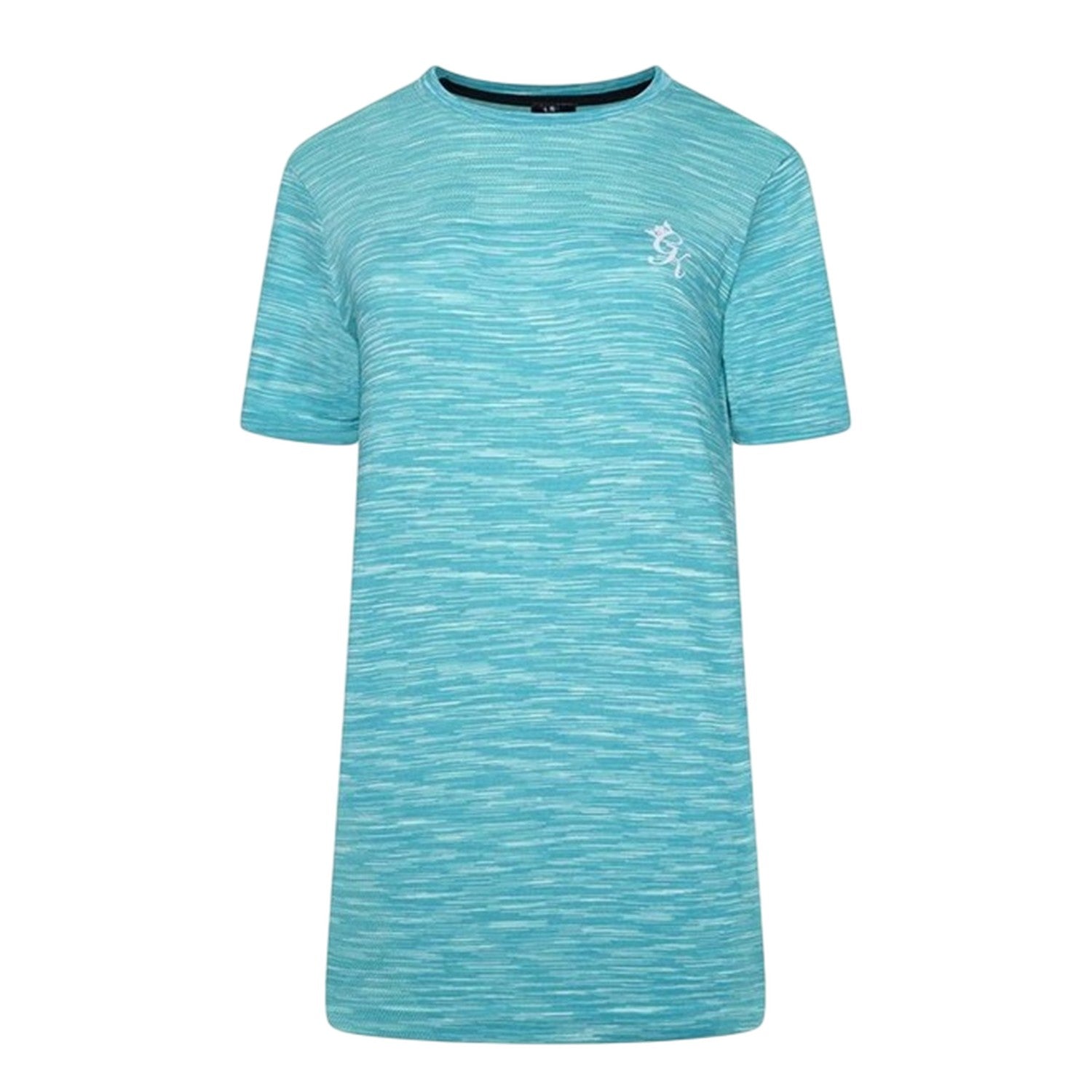 Ocean Blue - Front - Gym King Mens Crew Neck Slim T-Shirt