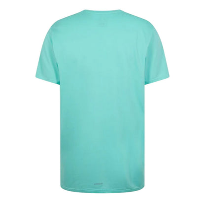 Aqua - Back - Adidas Mens Legends Marathon Lettering T-Shirt
