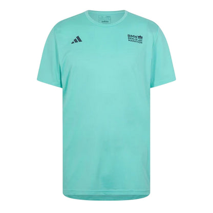 Aqua - Front - Adidas Mens Legends Marathon Lettering T-Shirt