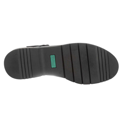 Black - Lifestyle - Kickers Womens-Ladies Finley Leather T-Bar Shoes