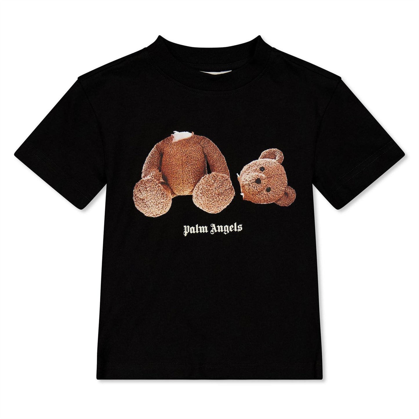 Black - Front - Palm Angels Childrens-Kids Bear T-Shirt