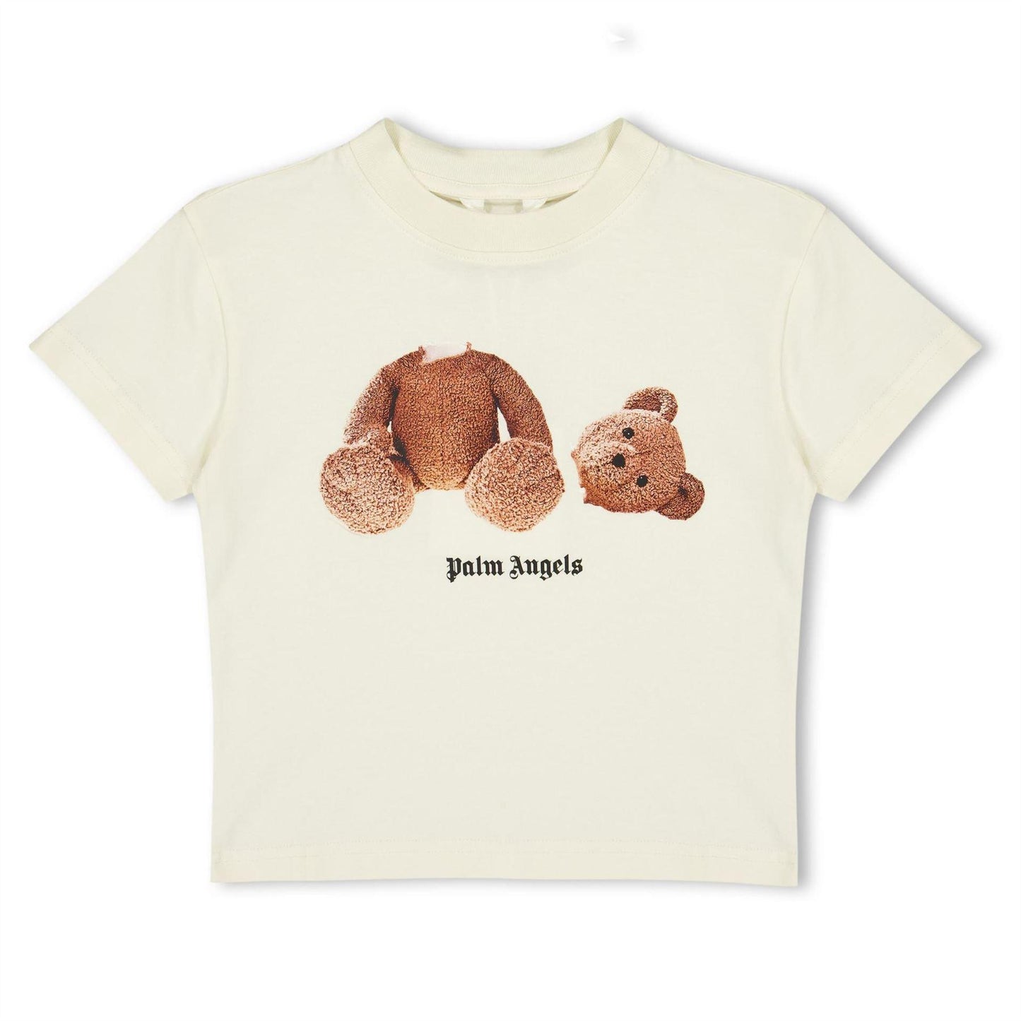 White - Front - Palm Angels Childrens-Kids Bear T-Shirt