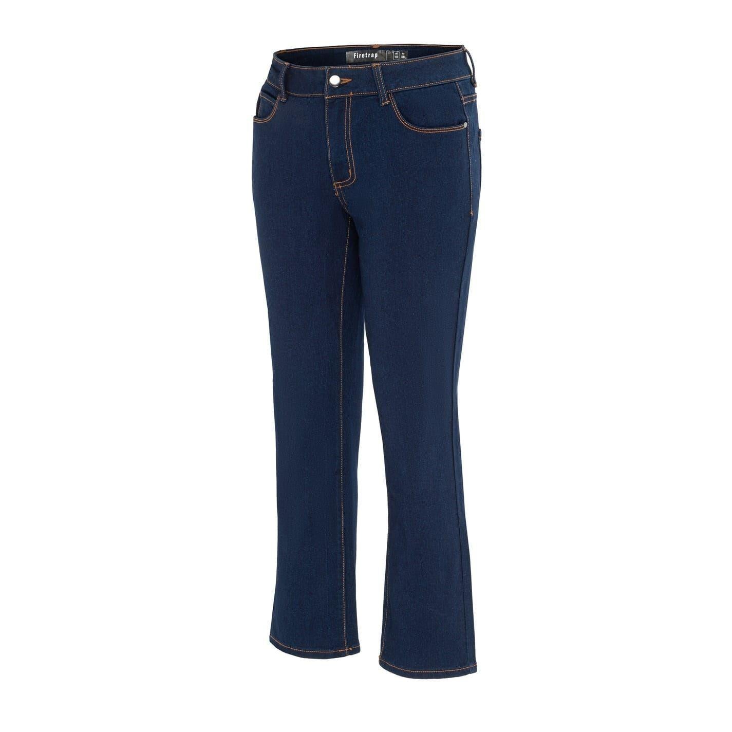 Navy - Side - Firetrap Womens-Ladies Plain Slim Jeans