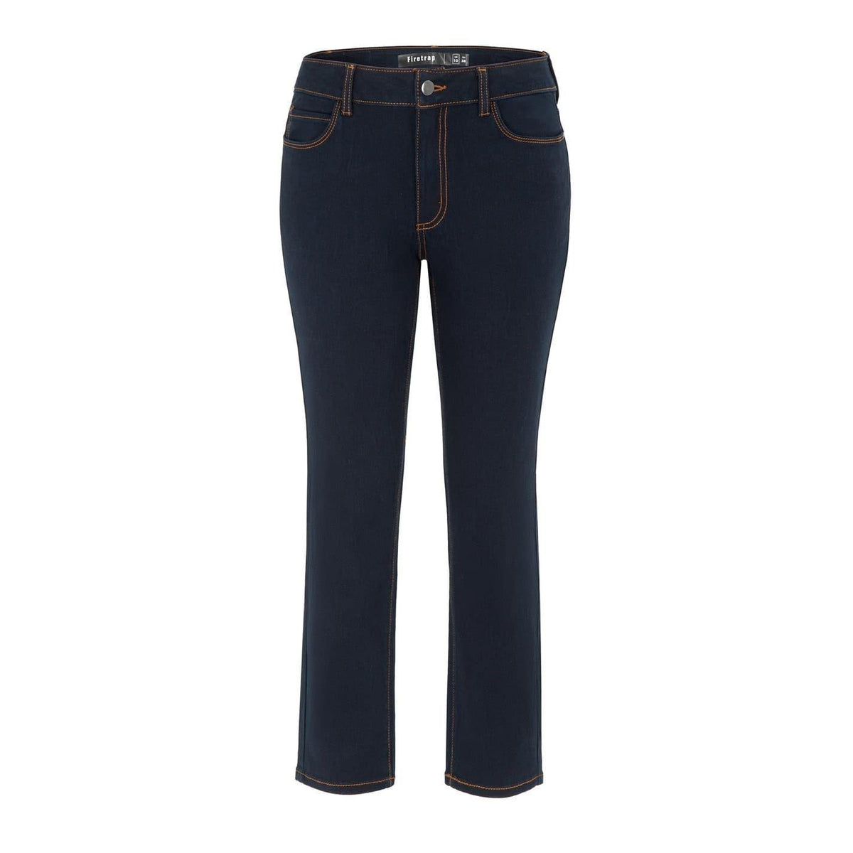 Night Blue - Front - Firetrap Womens-Ladies Plain Slim Jeans