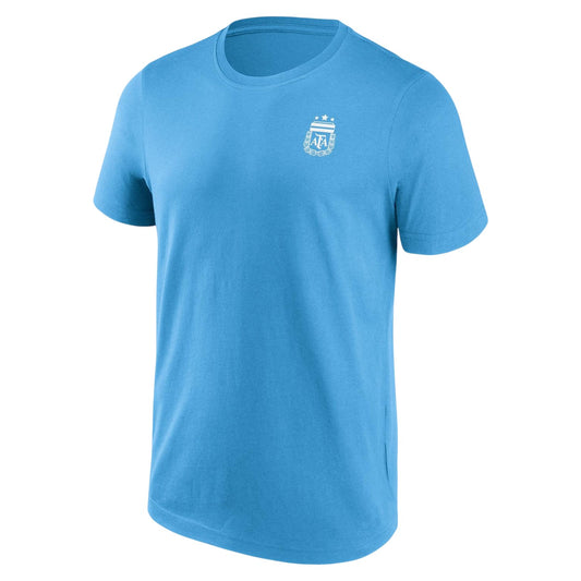 Blue - Front - Argentina Mens Graphic Print Regular T-Shirt