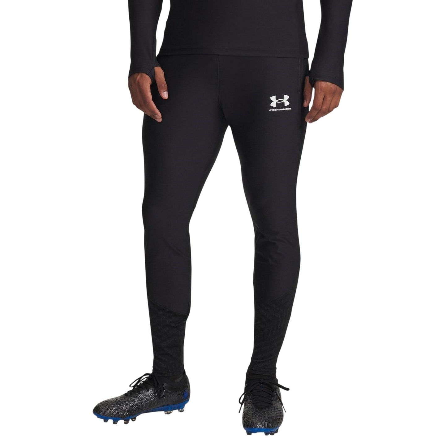 Black-White - Front - Under Armour Mens Challenger Pro Athletic Trousers