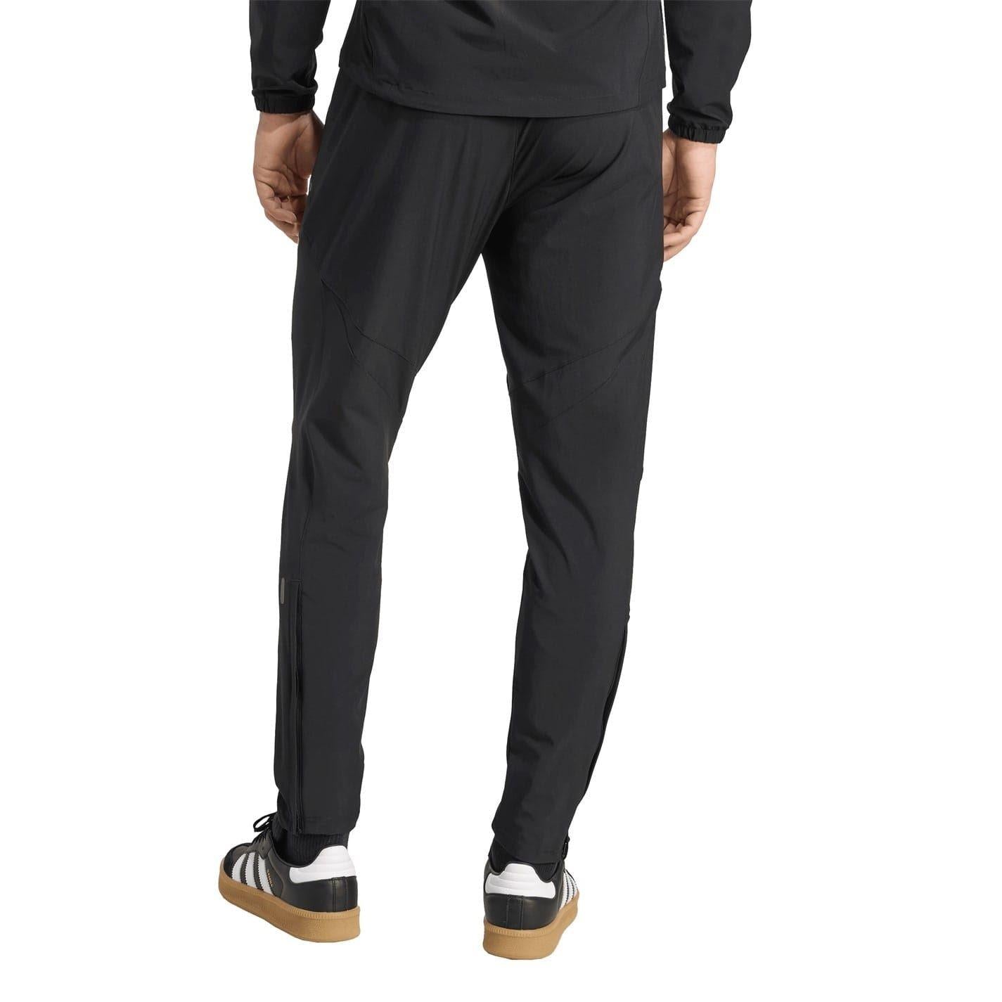 Black-Red - Back - Adidas Mens 2025-2026 Liverpool FC Tracksuit Bottoms