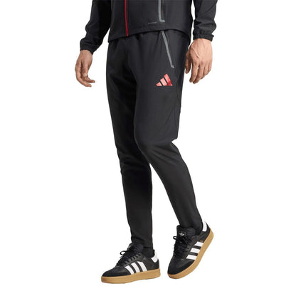 Black-Red - Side - Adidas Mens 2025-2026 Liverpool FC Tracksuit Bottoms