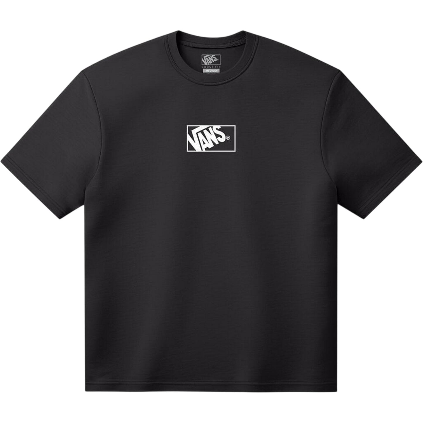 Black - Front - Vans Childrens-Kids Box Logo T-Shirt
