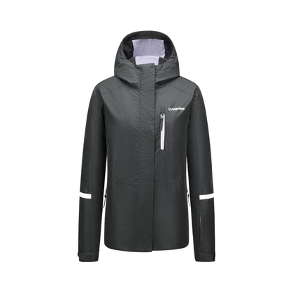 Black - Front - Campri Womens-Ladies Raised Waterproof Jacket