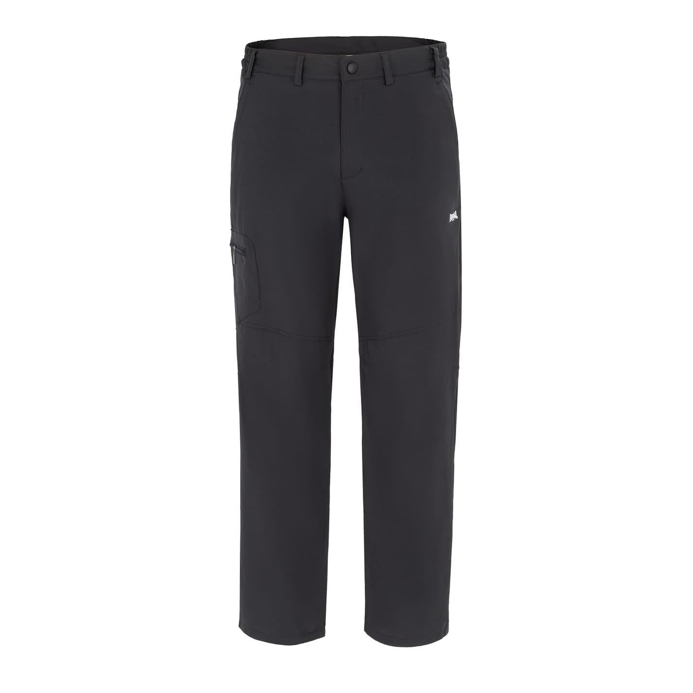 Grey - Front - Lonsdale Mens Logo Trousers