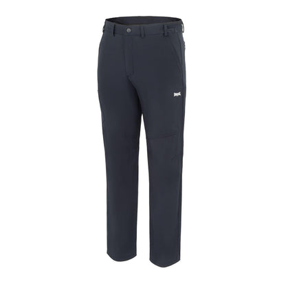 Navy - Side - Lonsdale Mens Logo Trousers