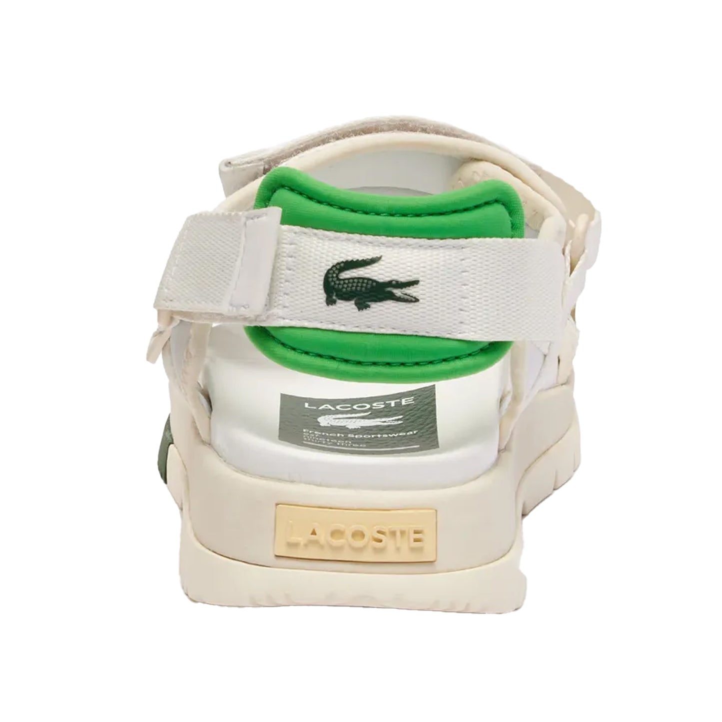 White-Green - Back - Lacoste Womens-Ladies Suruga Premium Sandals