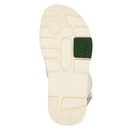 White-Green - Lifestyle - Lacoste Womens-Ladies Suruga Premium Sandals