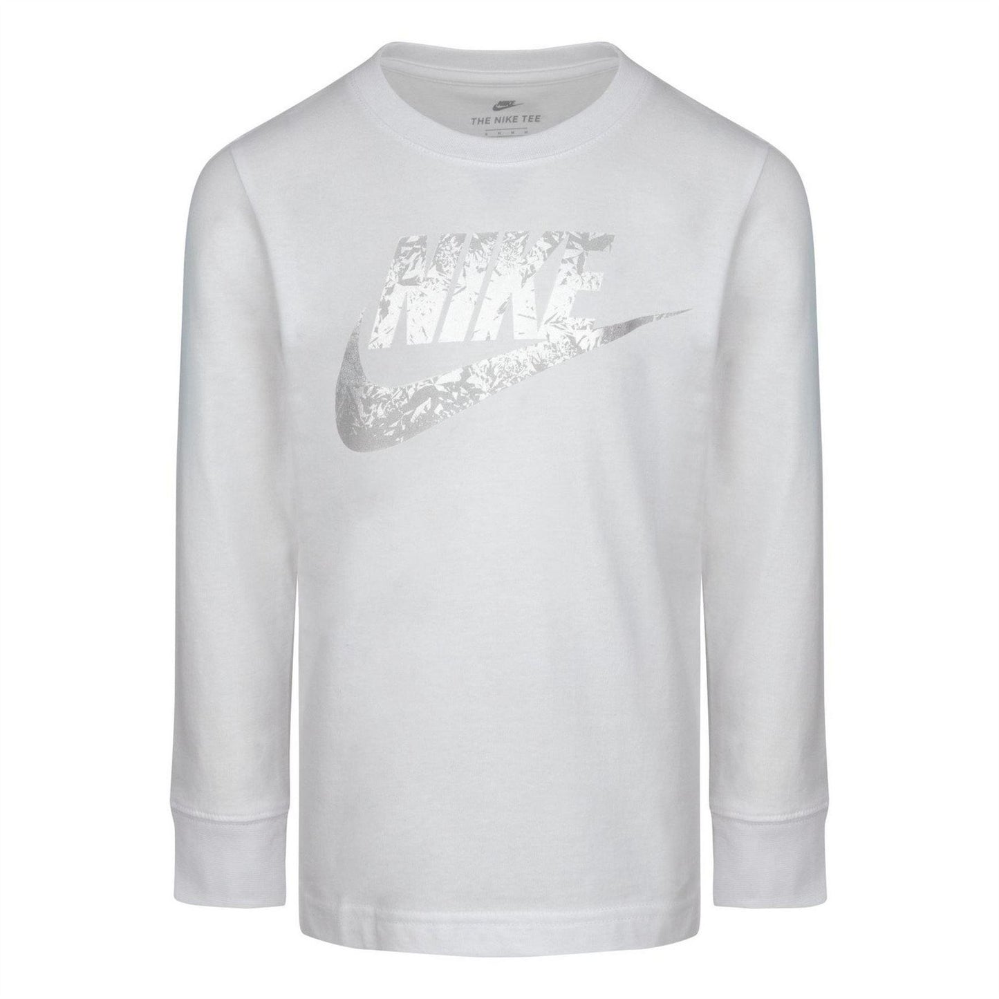 White - Front - Nike Childrens-Kids Futura Reflective Sweatshirt