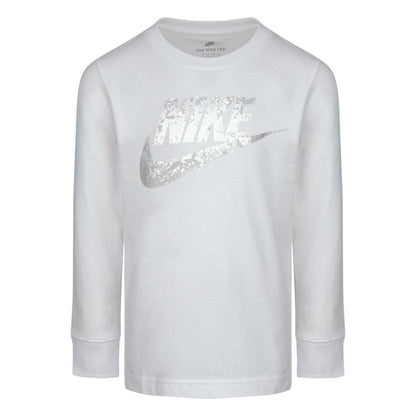 White - Front - Nike Childrens-Kids Futura Reflective Sweatshirt