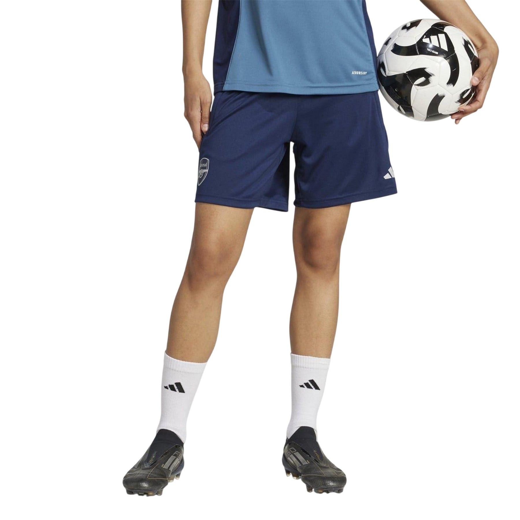 Blue - Side - Adidas Childrens-Kids 2025-2026 Arsenal FC Shorts