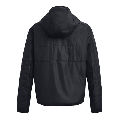 Black - Back - Under Armour Womens-Ladies Storm Session Hybrid Jacket