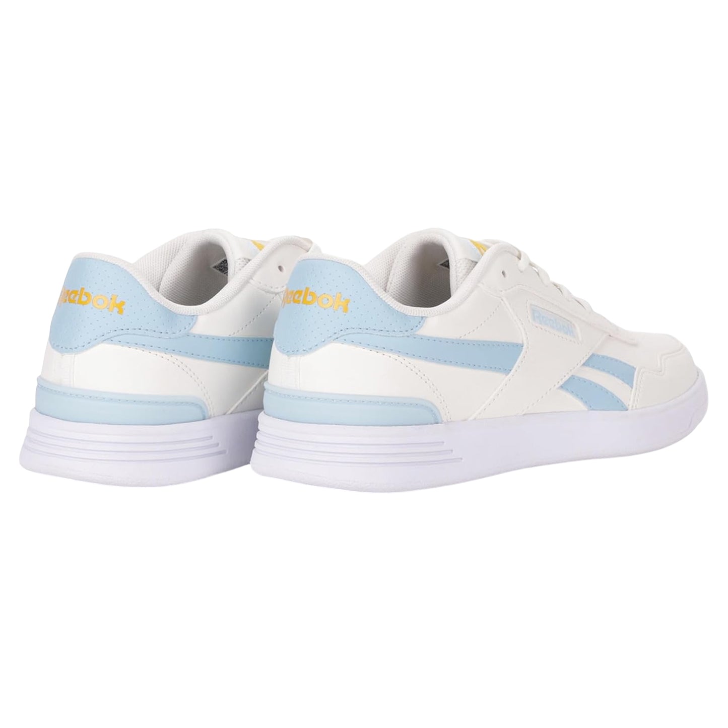 Chalk - Back - Reebok Womens-Ladies Advance Clip Leather Court Shoes