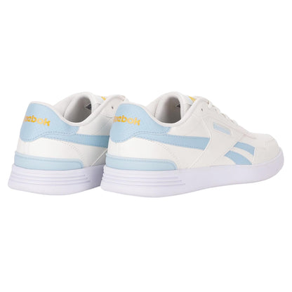 Chalk - Back - Reebok Womens-Ladies Advance Clip Leather Court Shoes