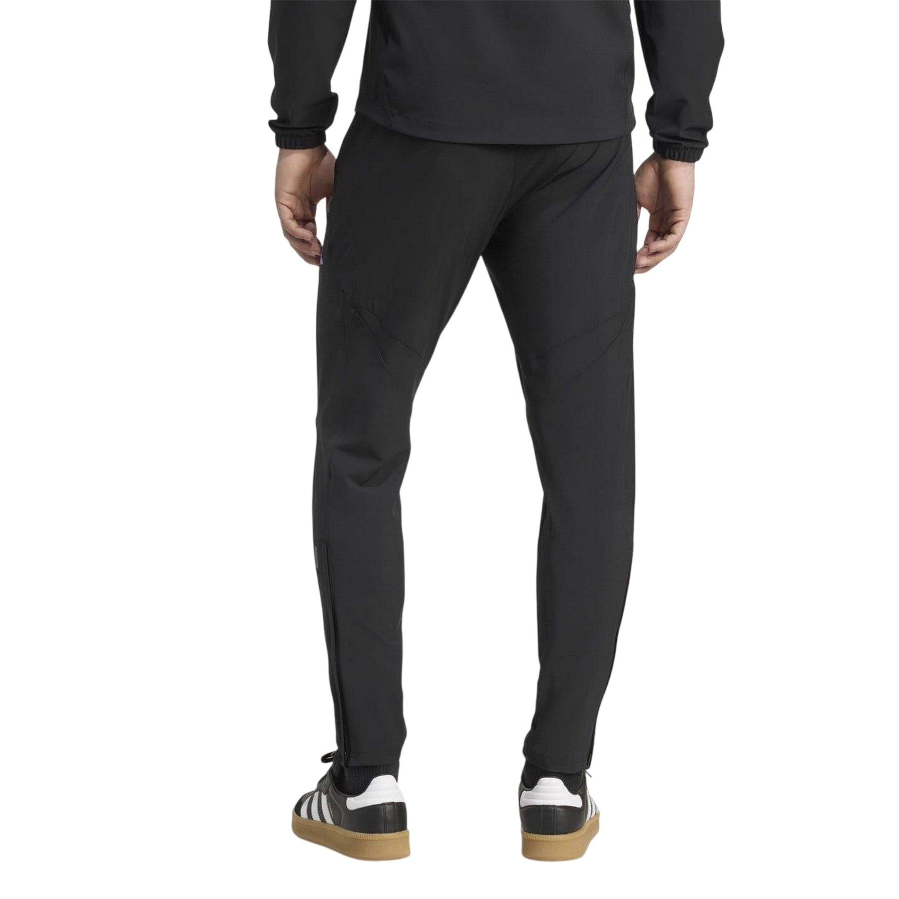 Black - Back - Adidas Mens 2025-2026 Manchester United FC Tracksuit Bottoms