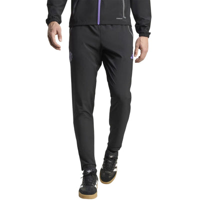 Black - Lifestyle - Adidas Mens 2025-2026 Manchester United FC Tracksuit Bottoms