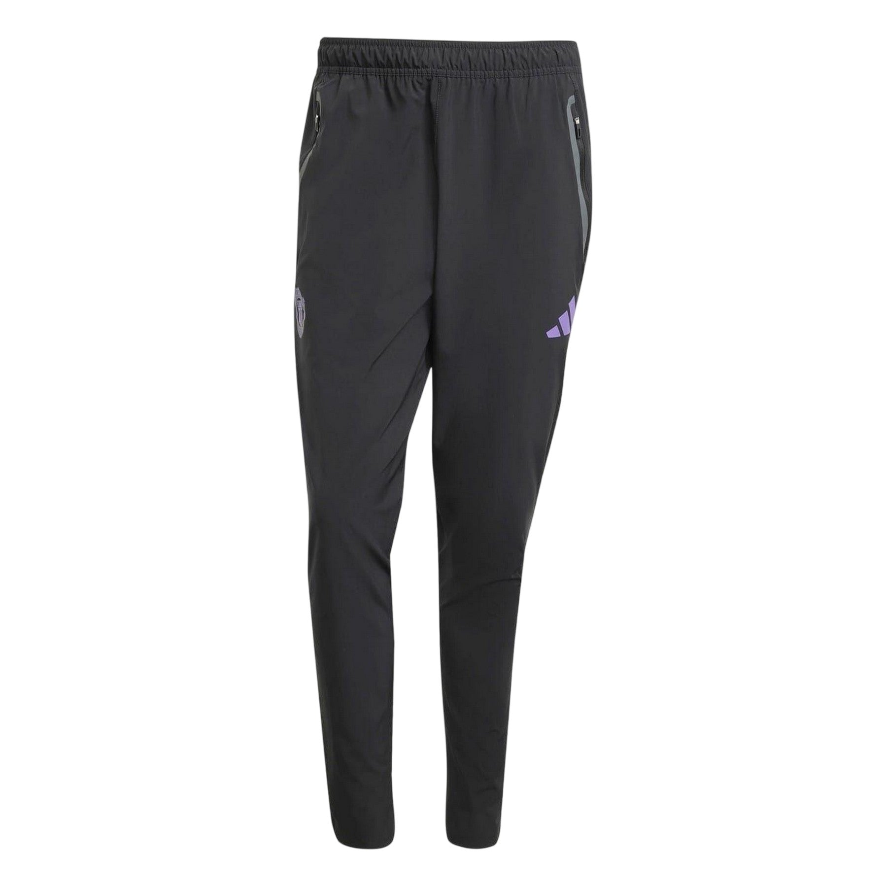Black - Front - Adidas Mens 2025-2026 Manchester United FC Tracksuit Bottoms