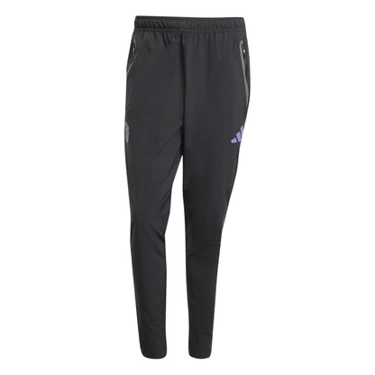 Black - Front - Adidas Mens 2025-2026 Manchester United FC Tracksuit Bottoms